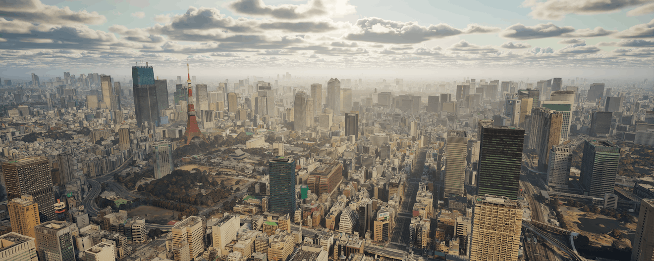 Tokyo, Japan in Cesium for Unreal