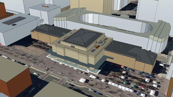 Union Station in Denver, CO in Cesium OSM Buildings 