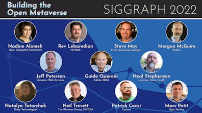 Building the Open Metaverse Course at SIGGRAPH 2022, Speakers and Organizers