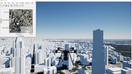 UAV flight planning using MathWorks and Cesium for Unreal.