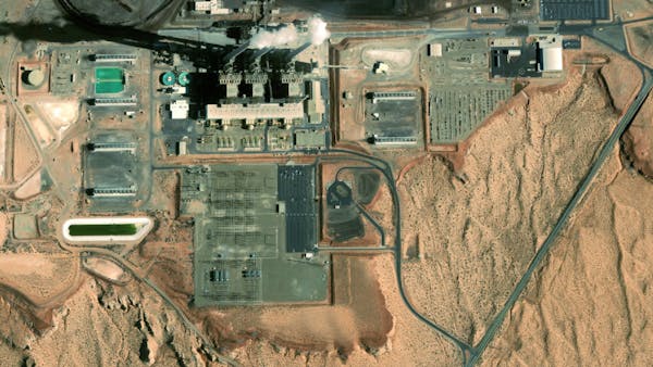Bing Maps Aerial imagery of a power station in Arizona