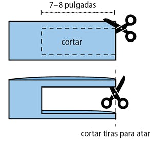 Corte de 6-7 pulgadas de largo