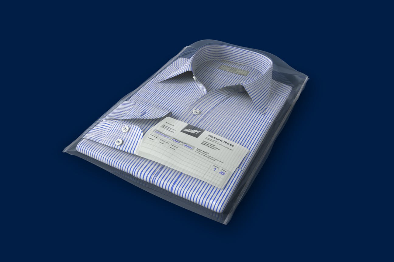 衬衫退货:自动退货管理，记录条形码和退货原因.