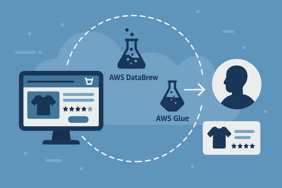 E-commerce Data Prep with AWS DataBrew and Glue for Personalized Recommendations