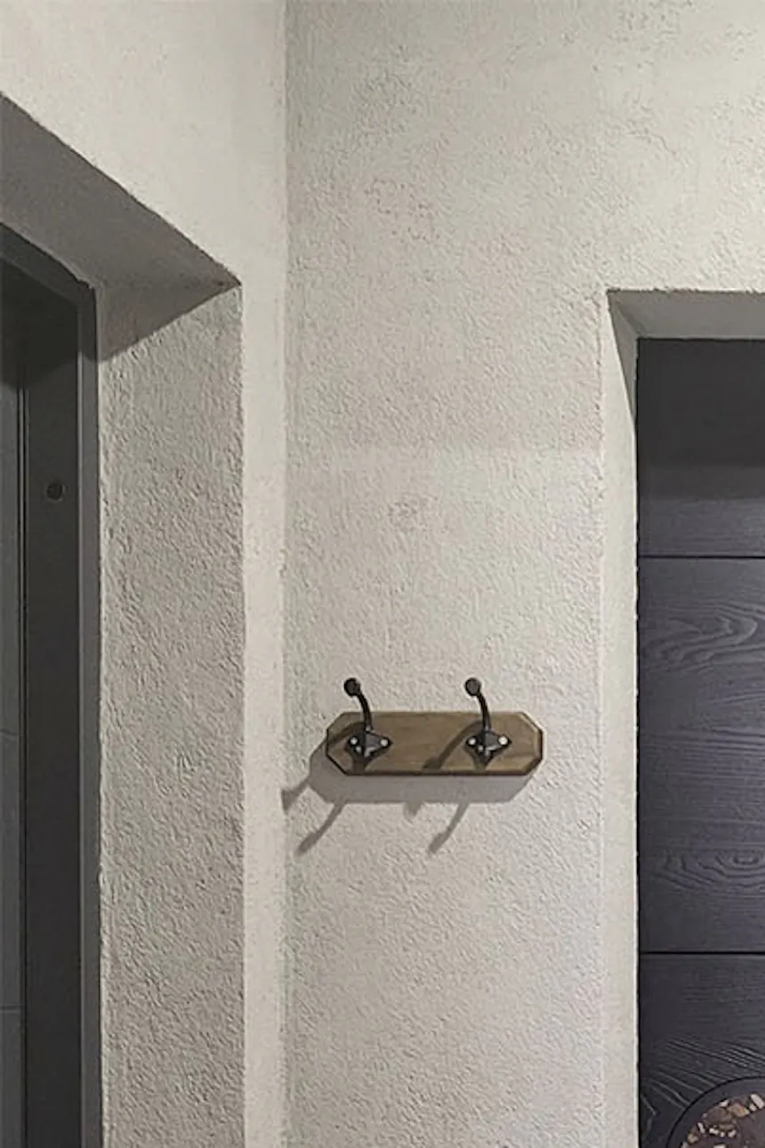 porte coulissante noire minimaliste dans le vestibule