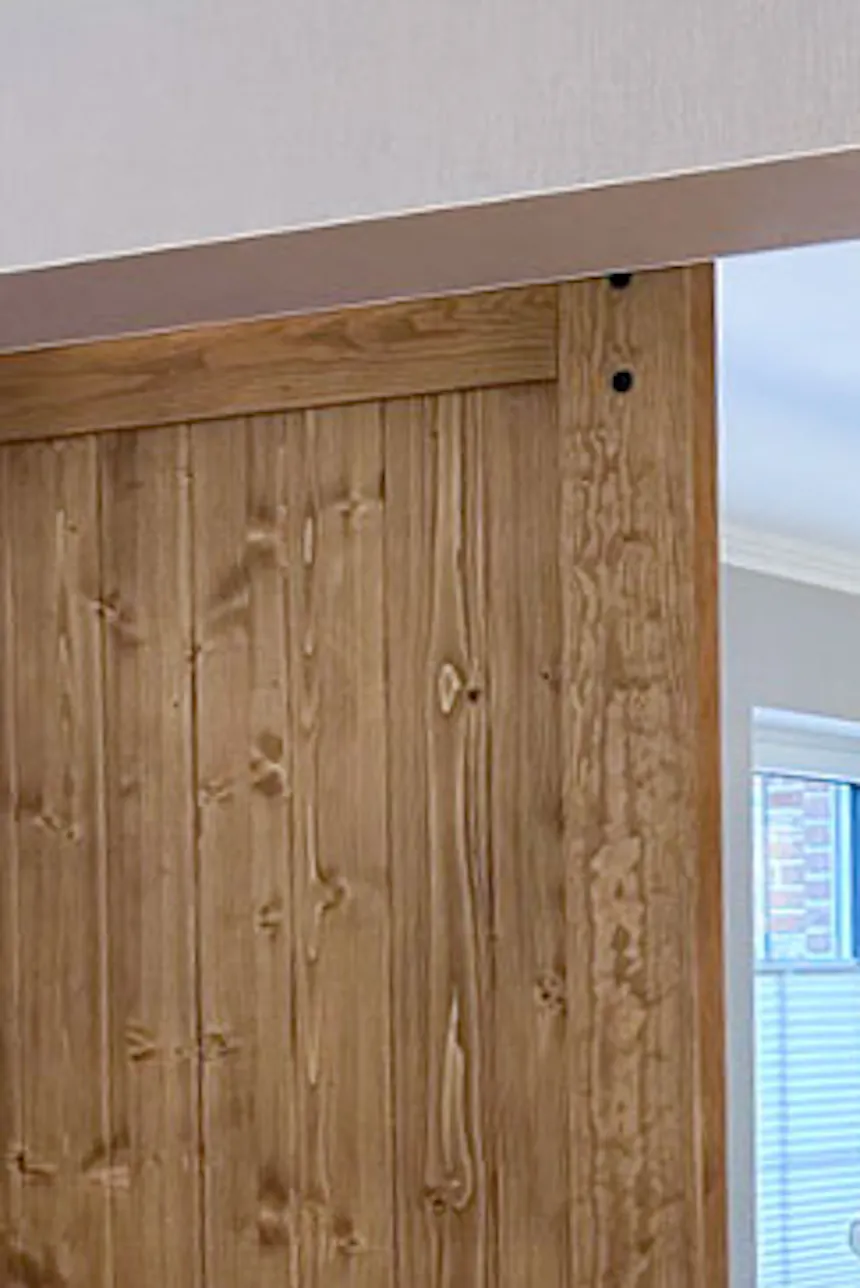 open double doors to the dining room