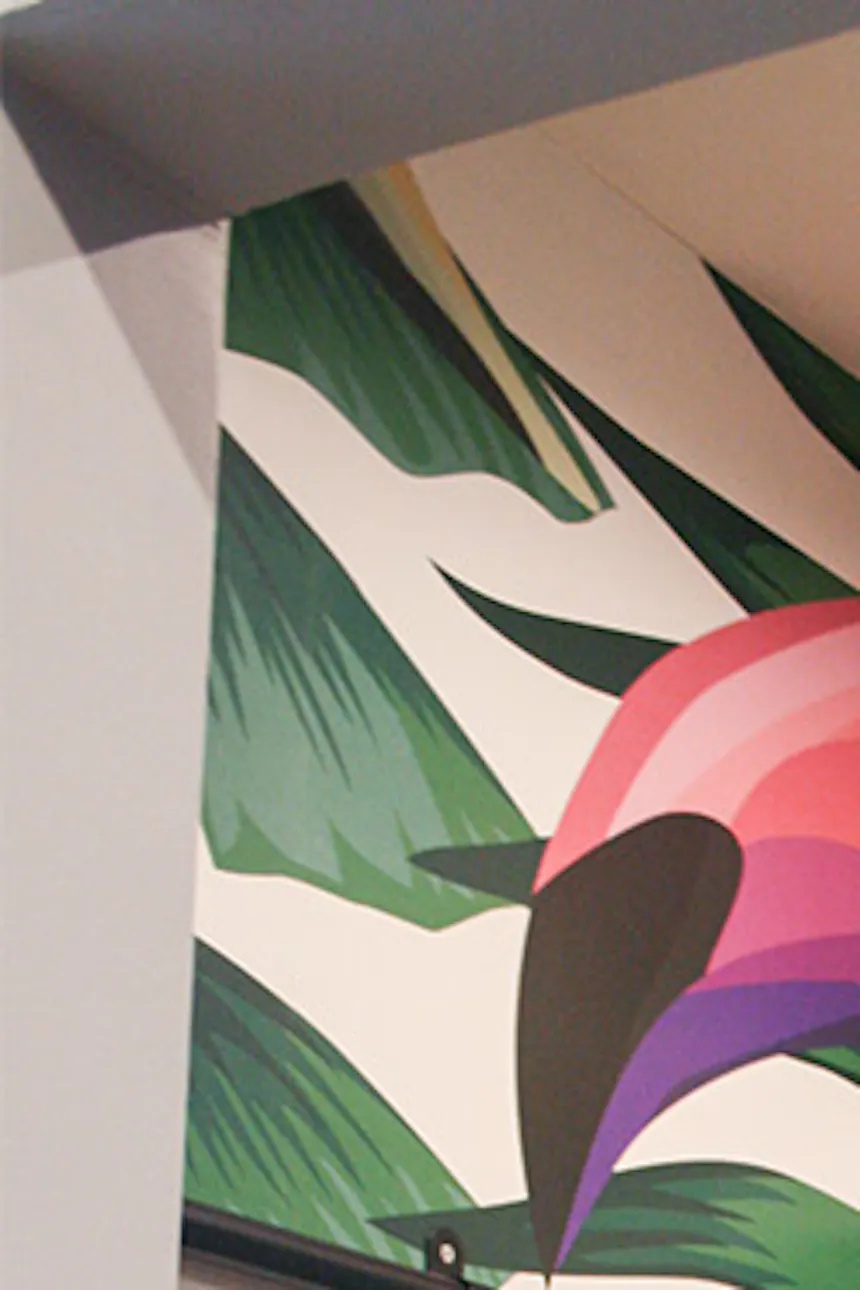 Decorative wallpaper with bird