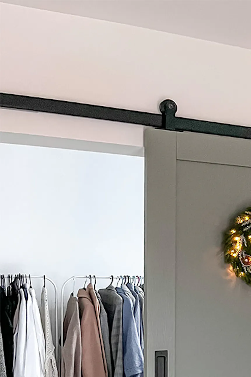 Modern sliding doors for a small dressing room