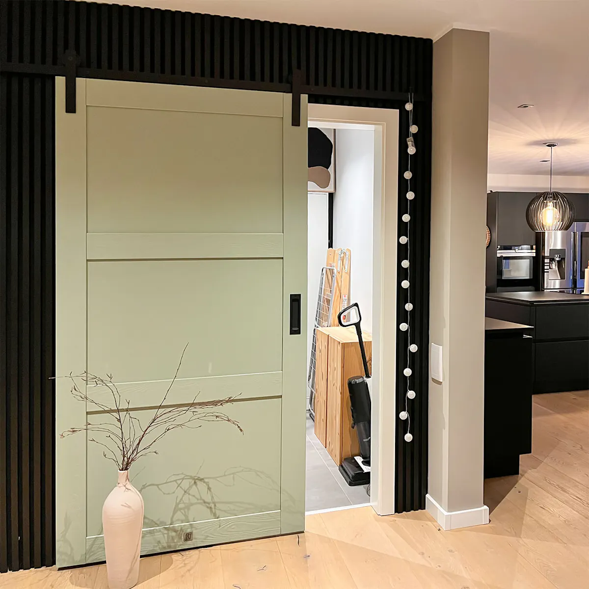portes de garde-manger coulissantes vert sauge