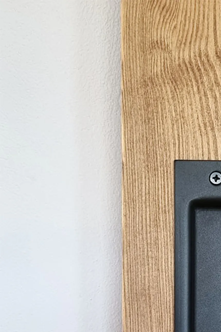 solid wood sliding door handle