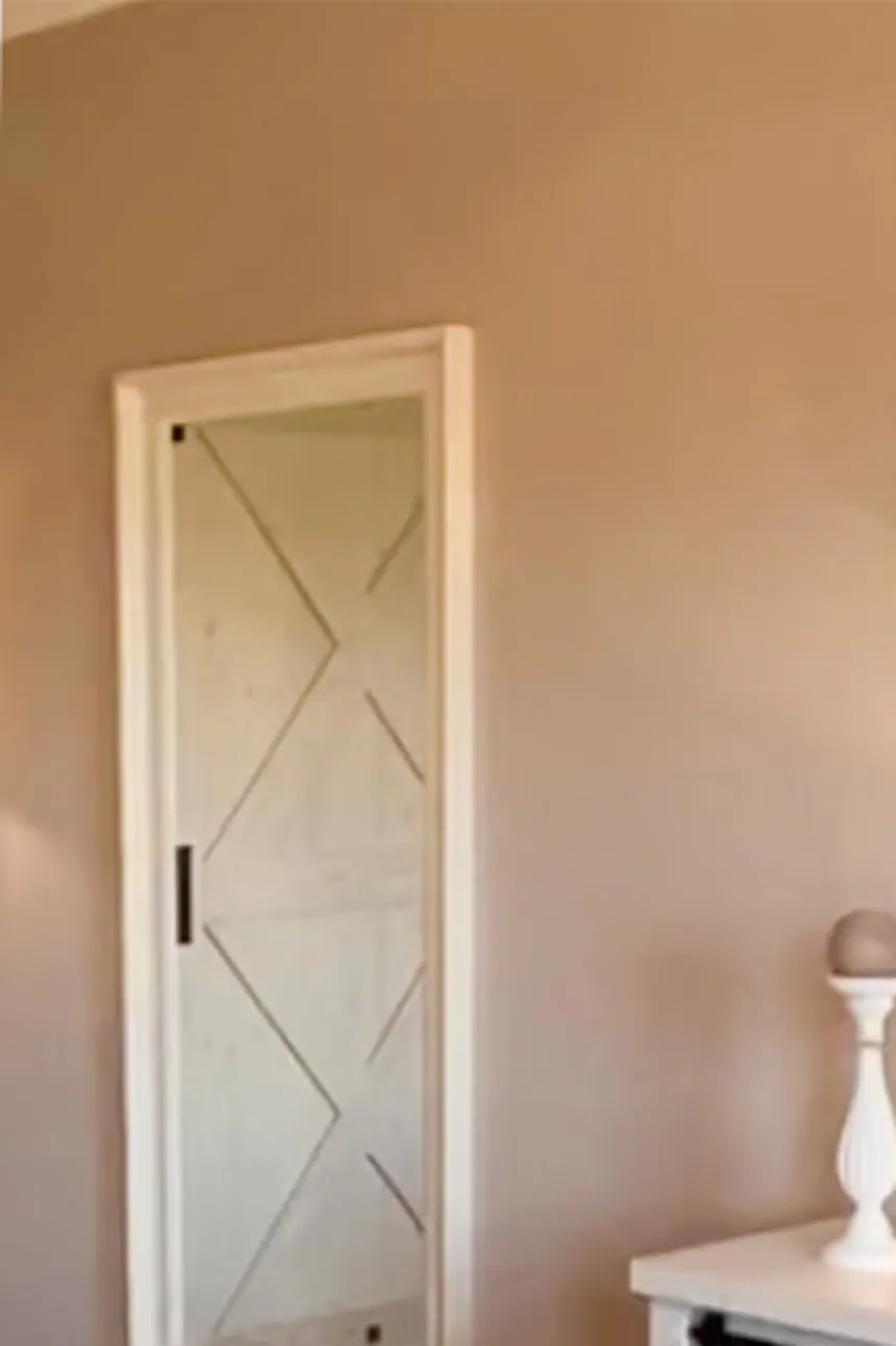 meuble TV rustique blanc de style farmhouse moderne