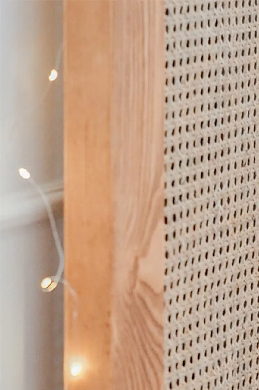 Wood and rattan doors