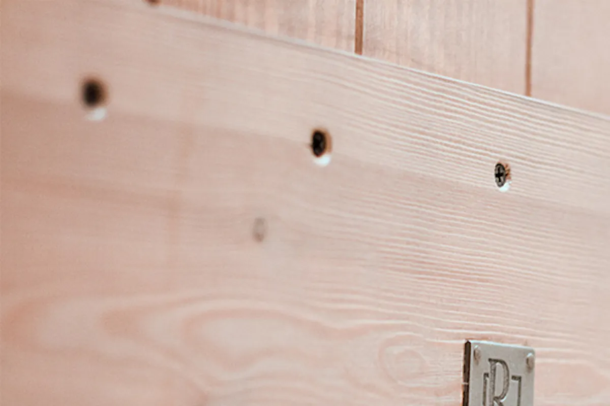 porte en bois massif
