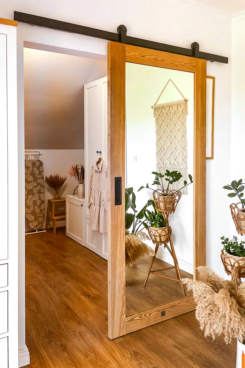 portes coulissantes avec miroir pour armoire