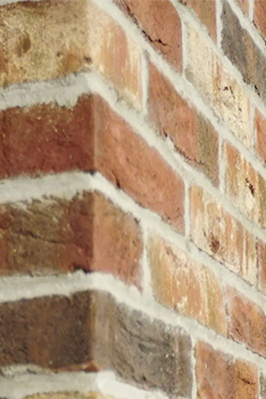 Masonry fireplace in living room