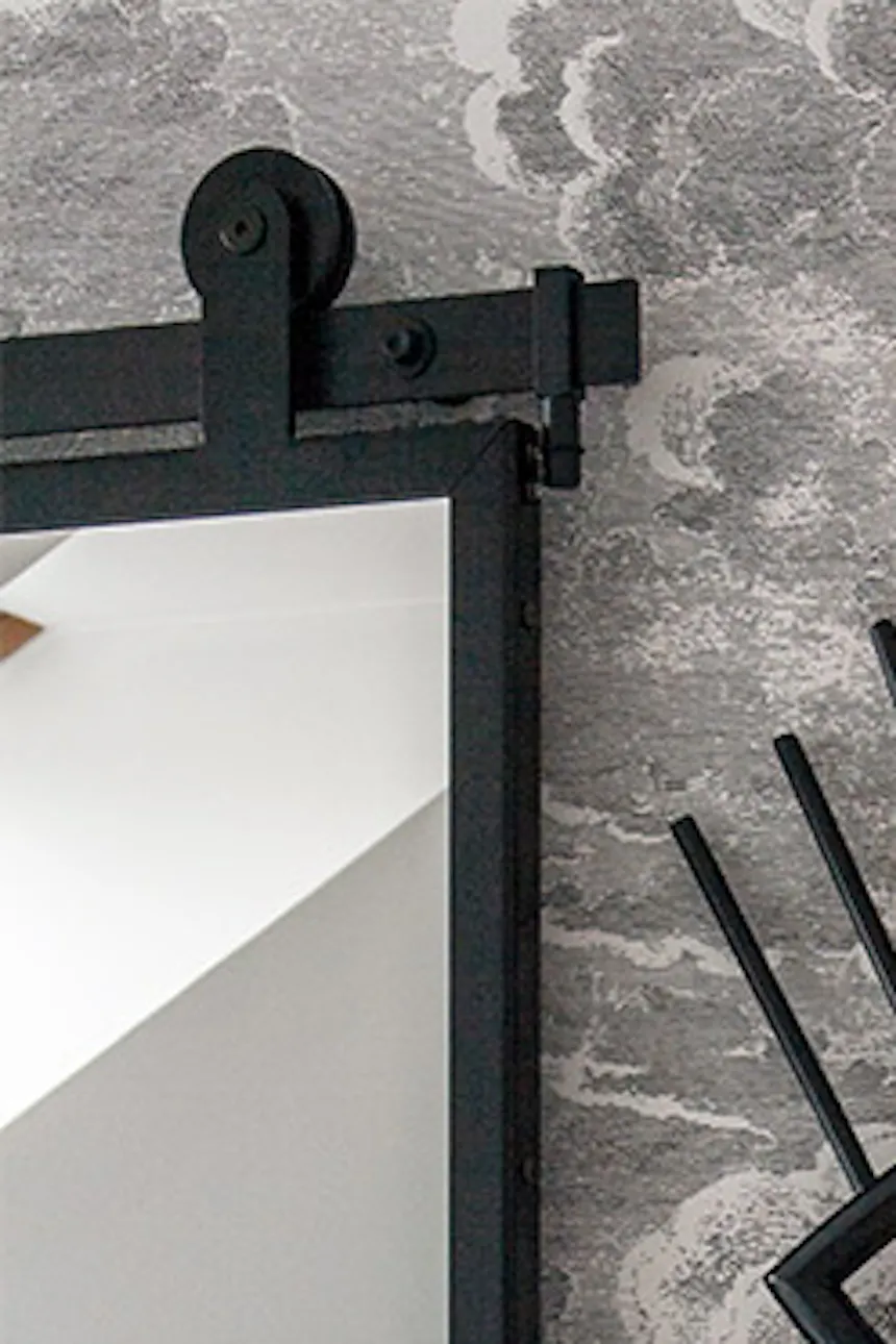 Unique mirror, black framed mirror