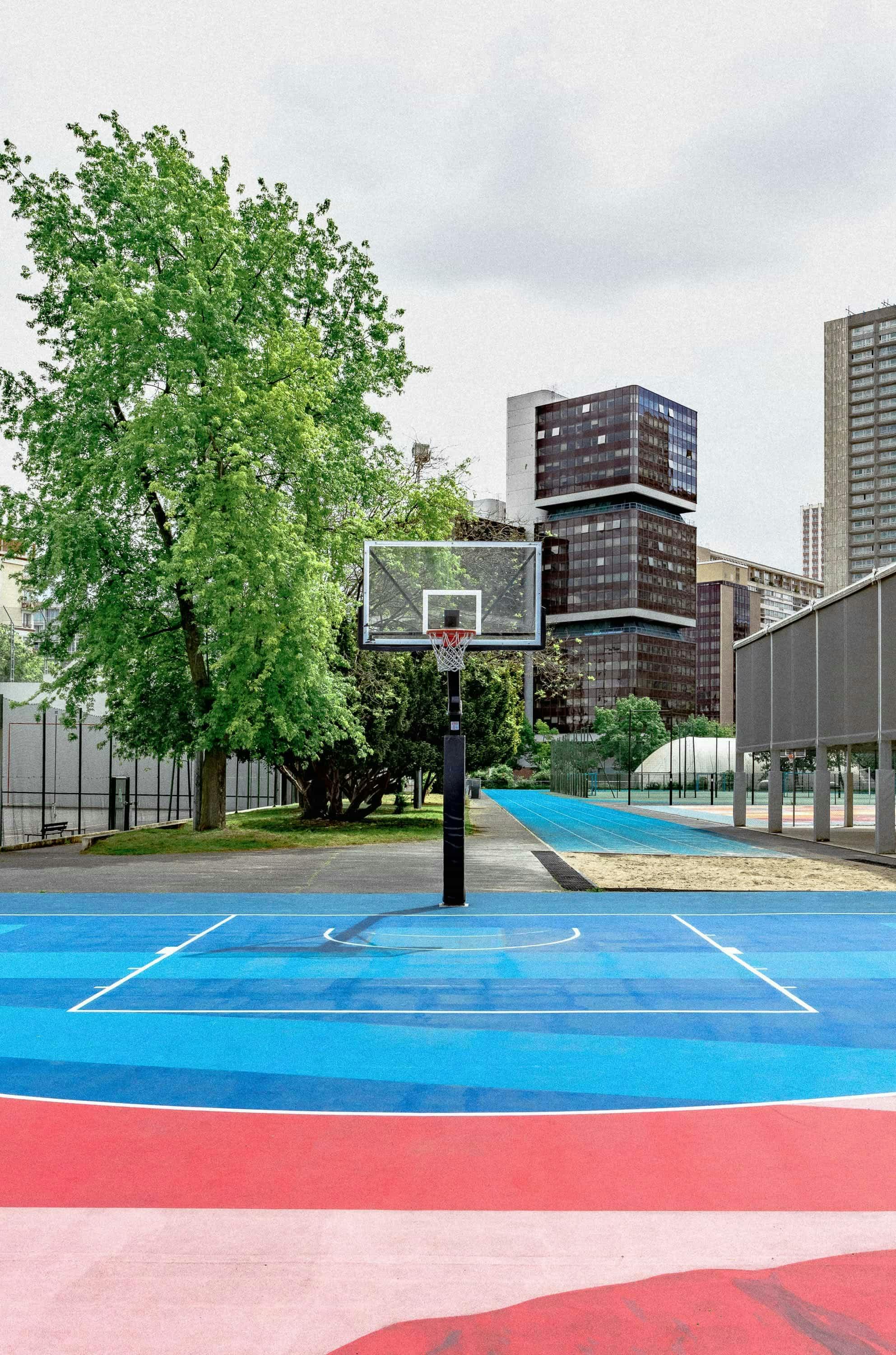 Charles Moureau basketball playground in Paris 13