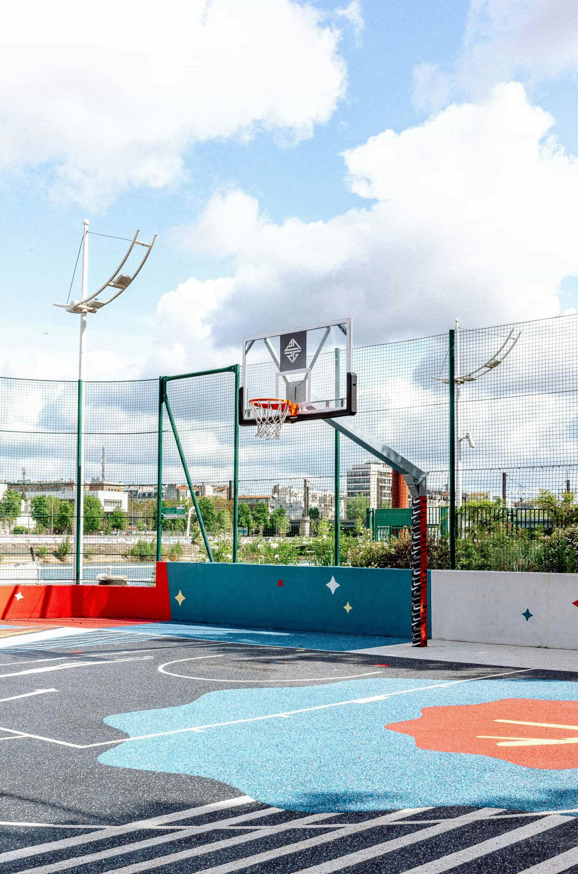 Rudy Gobert basketball playground near Paris