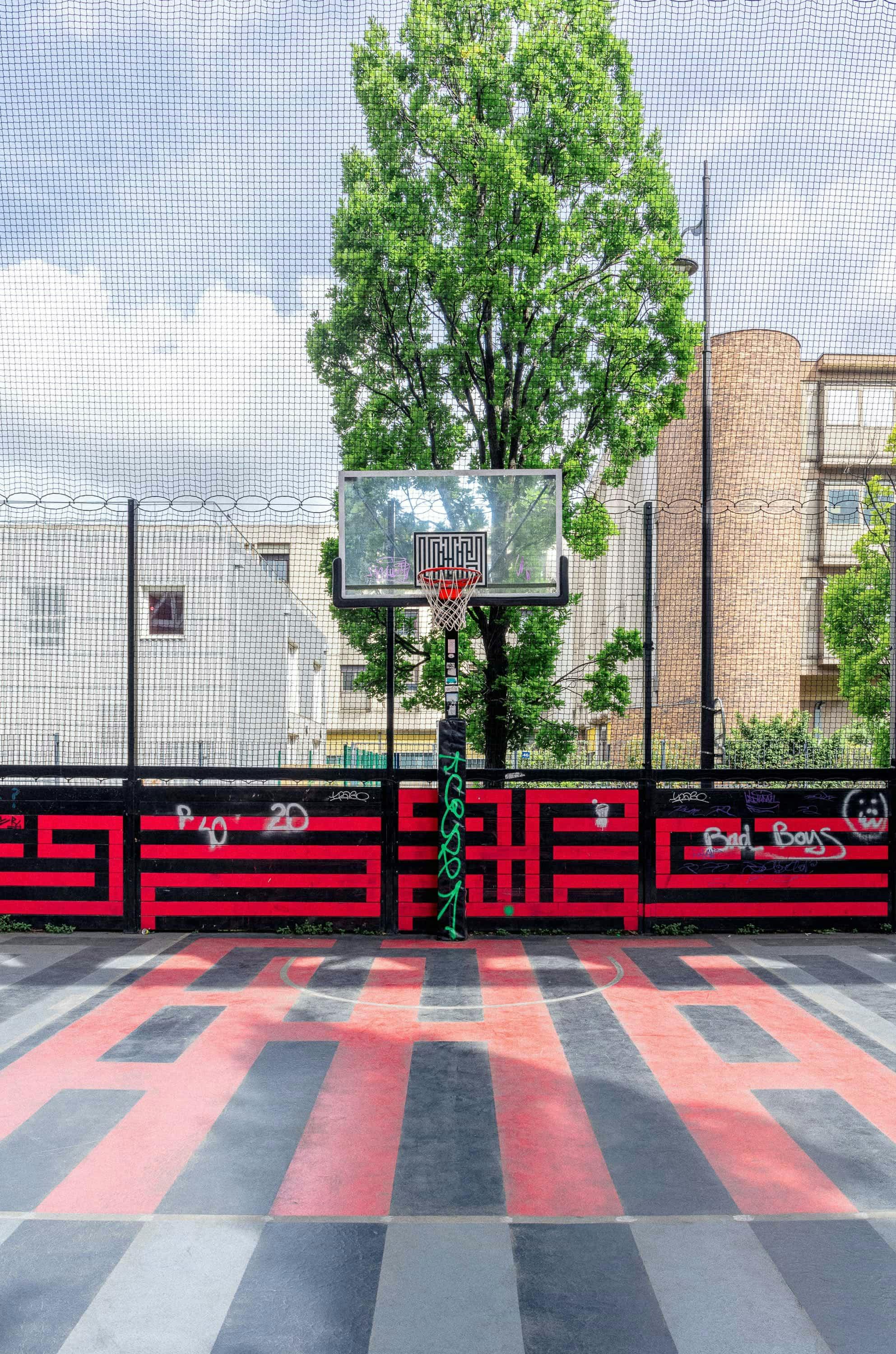 Vincent Auriol Chevaleret basketball playground in Paris 13