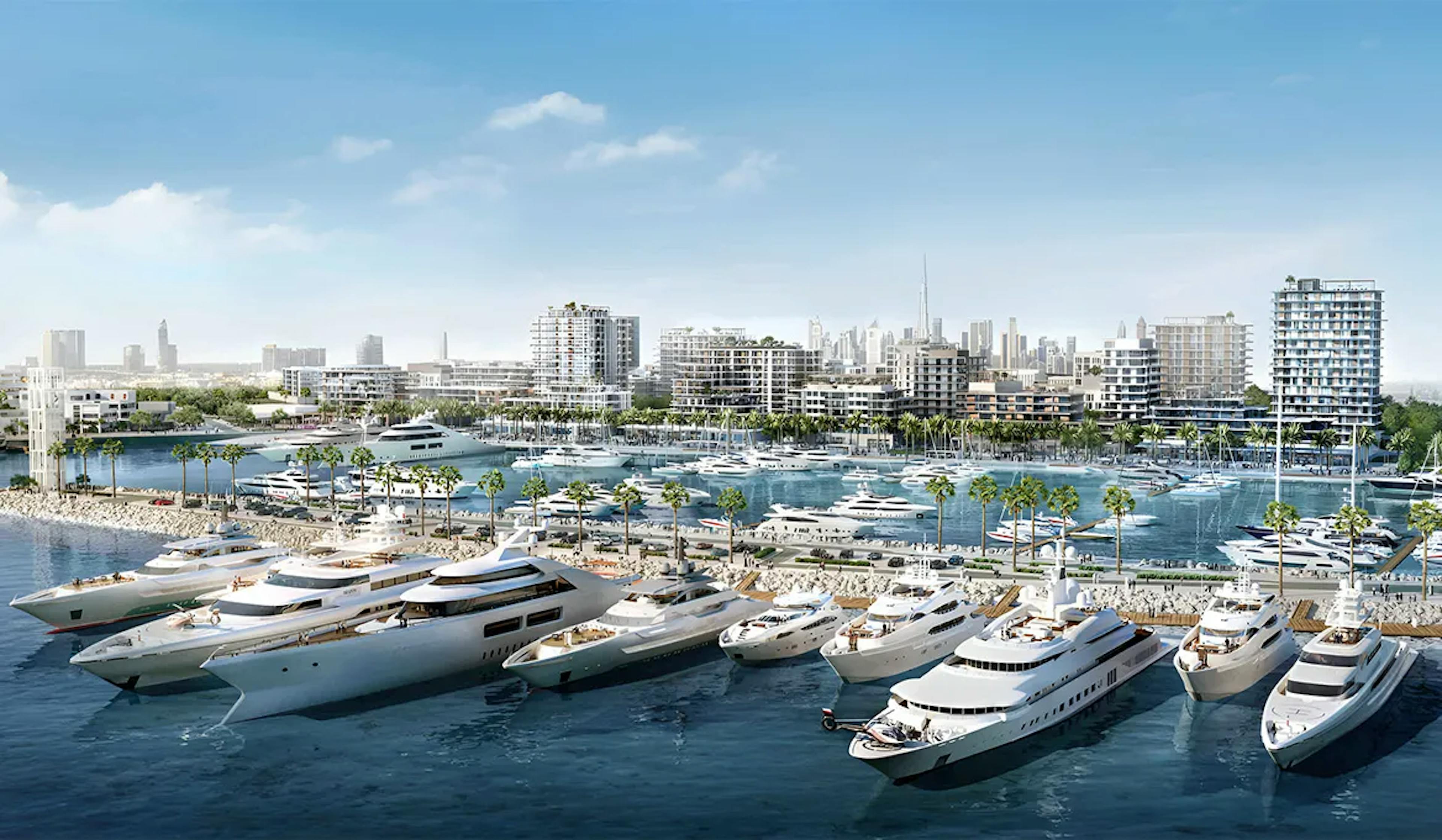 Overview of Rashid Yachts and Marina