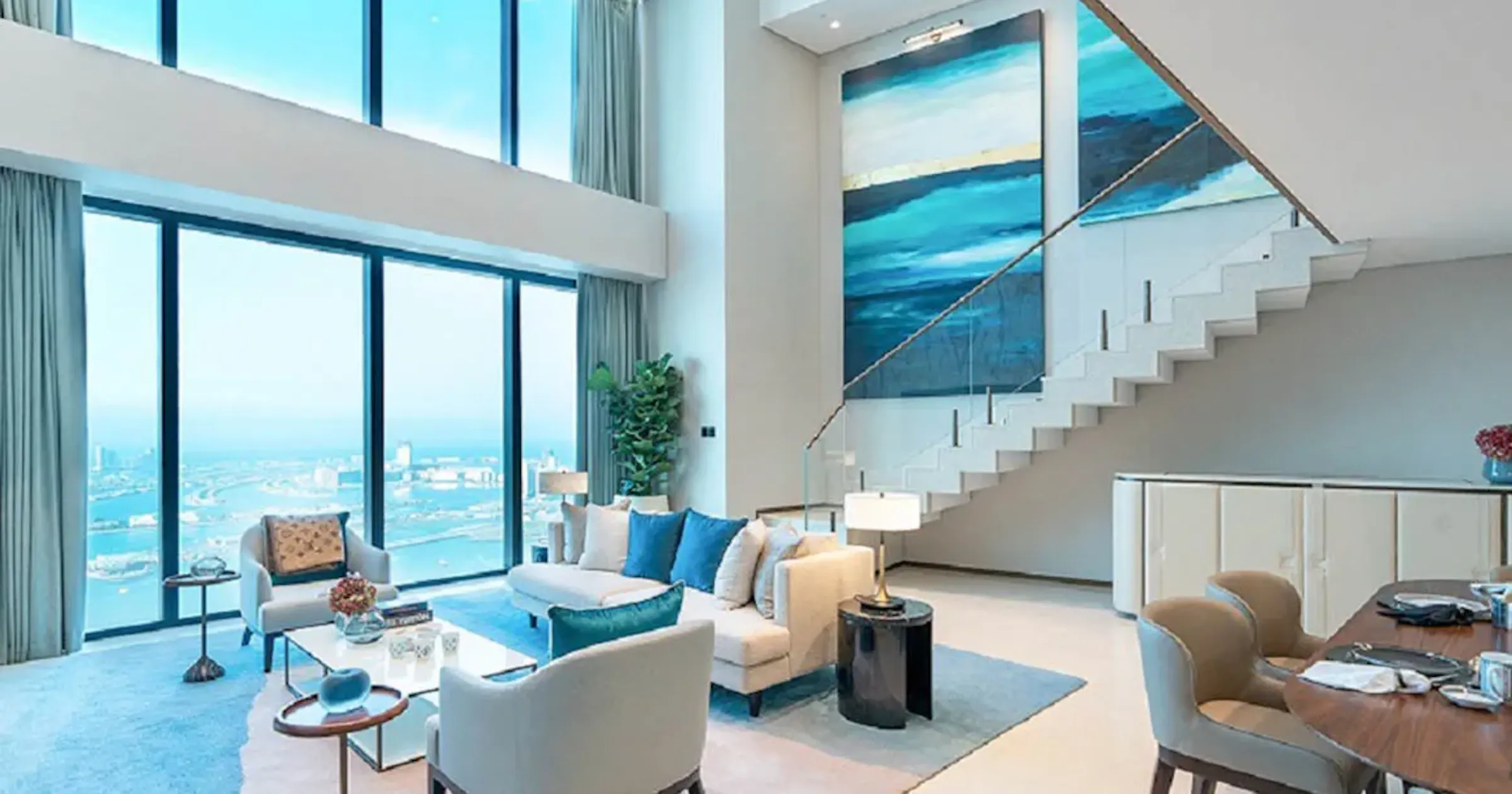 Illustration of Penthouse Apartment With Exotic Location And Breathtaking View
