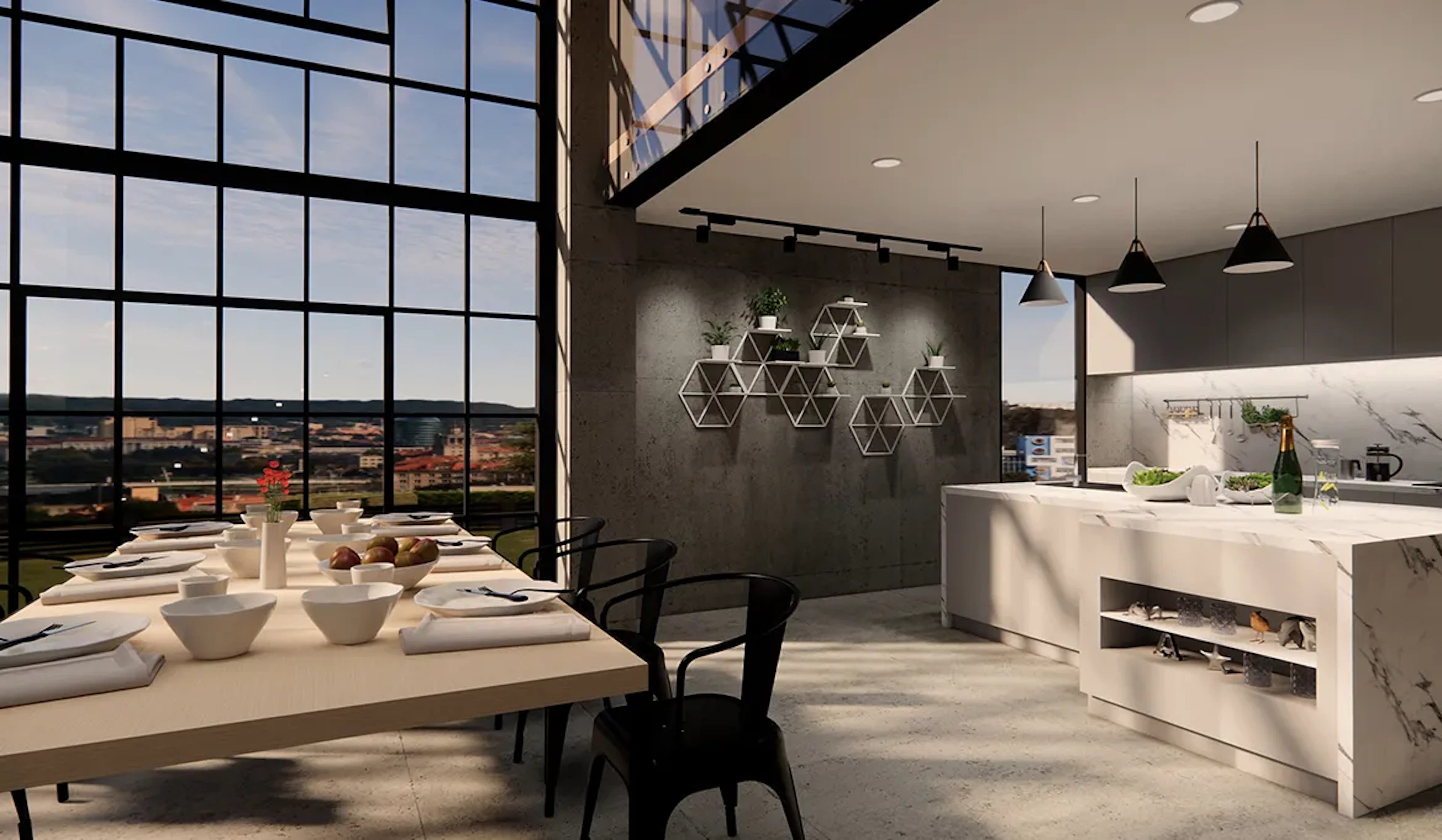 The Modern Design of One Palm Penthouse