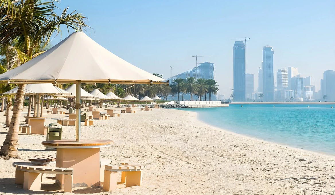 Escape the city at Al Mamzar Beach Park
