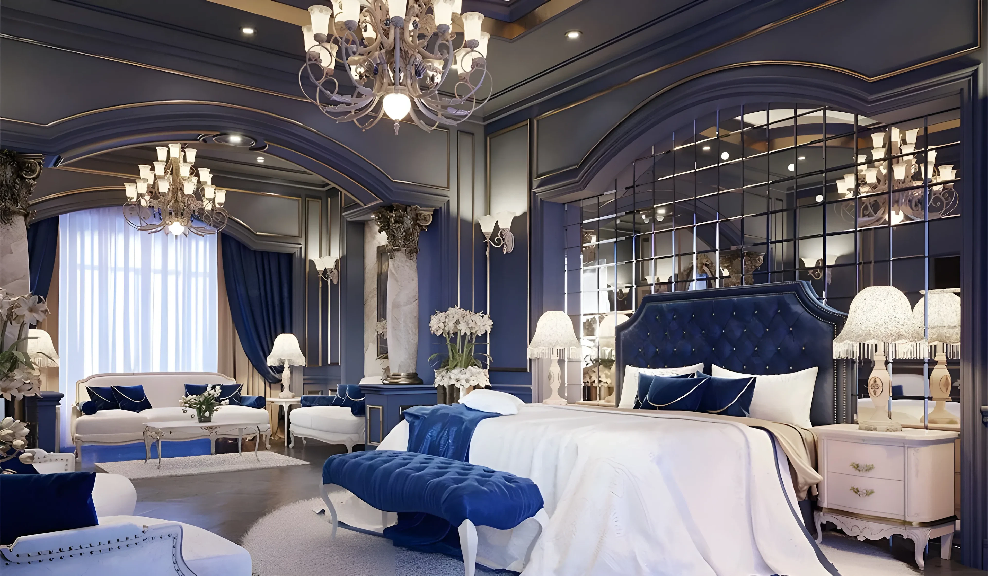 Designing Luxurious Bedrooms in Spacious Modern Homes