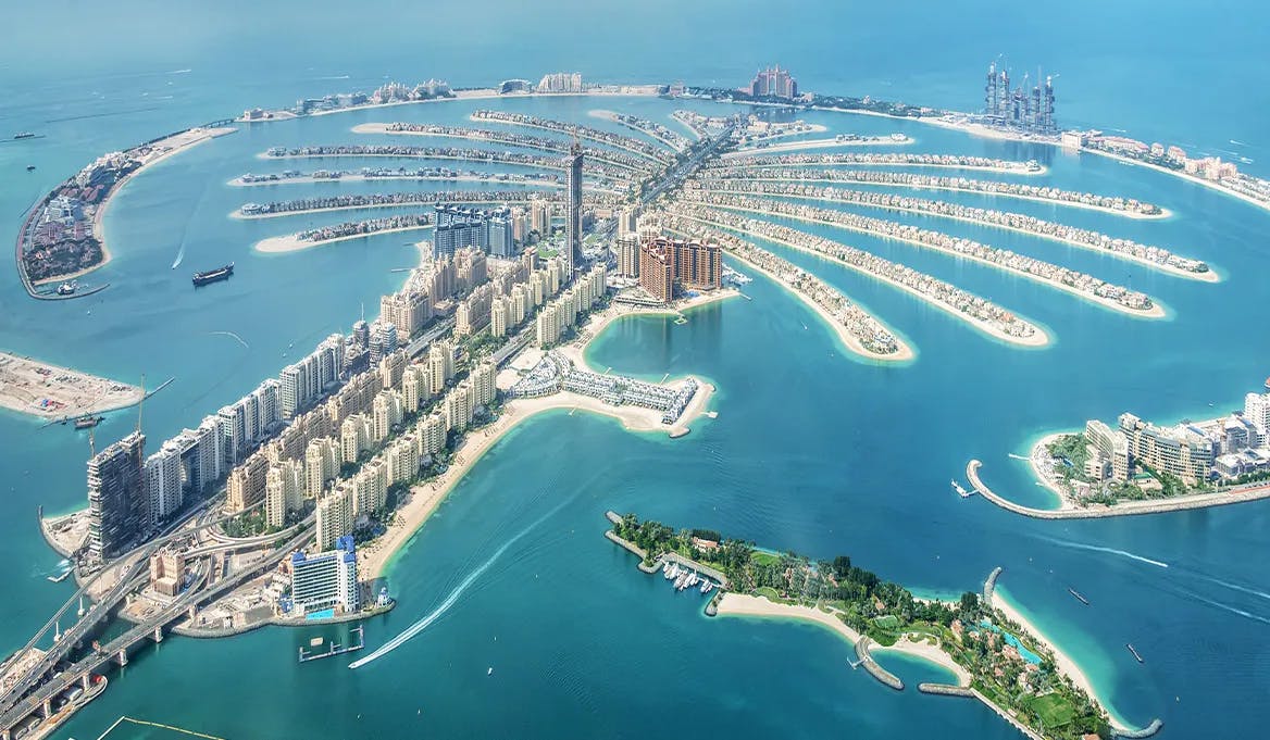 Palm Jumeirah is a Gated Community in Dubai
