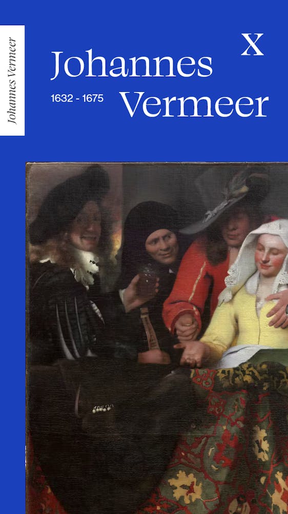 Screenshot of the page about Johannes Vermeer on mobile