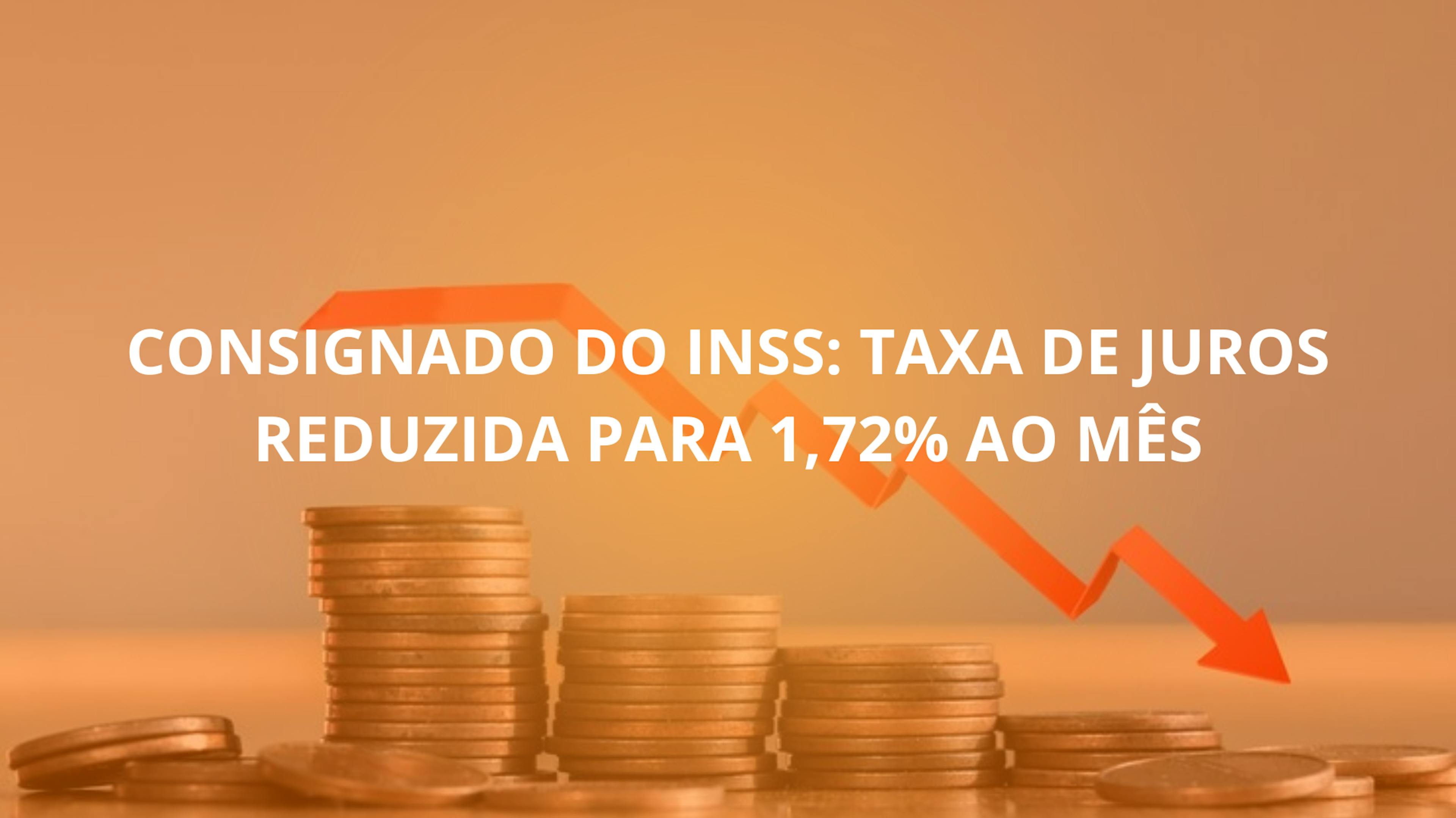 Consignado do INSS: Taxa de Juros Reduzida para 1,72% ao Mês