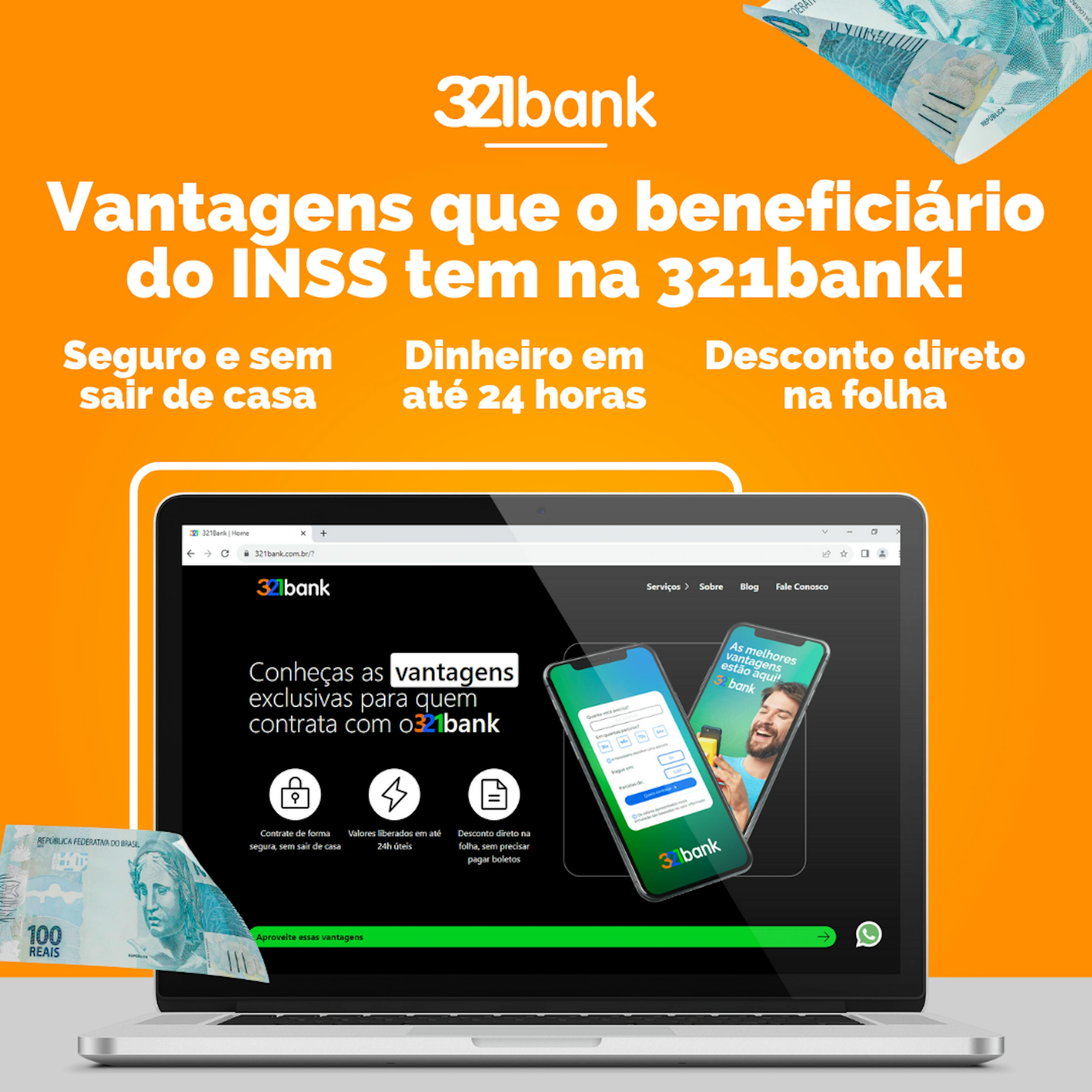 Vantagens do beneficiário INSS na 321bank 