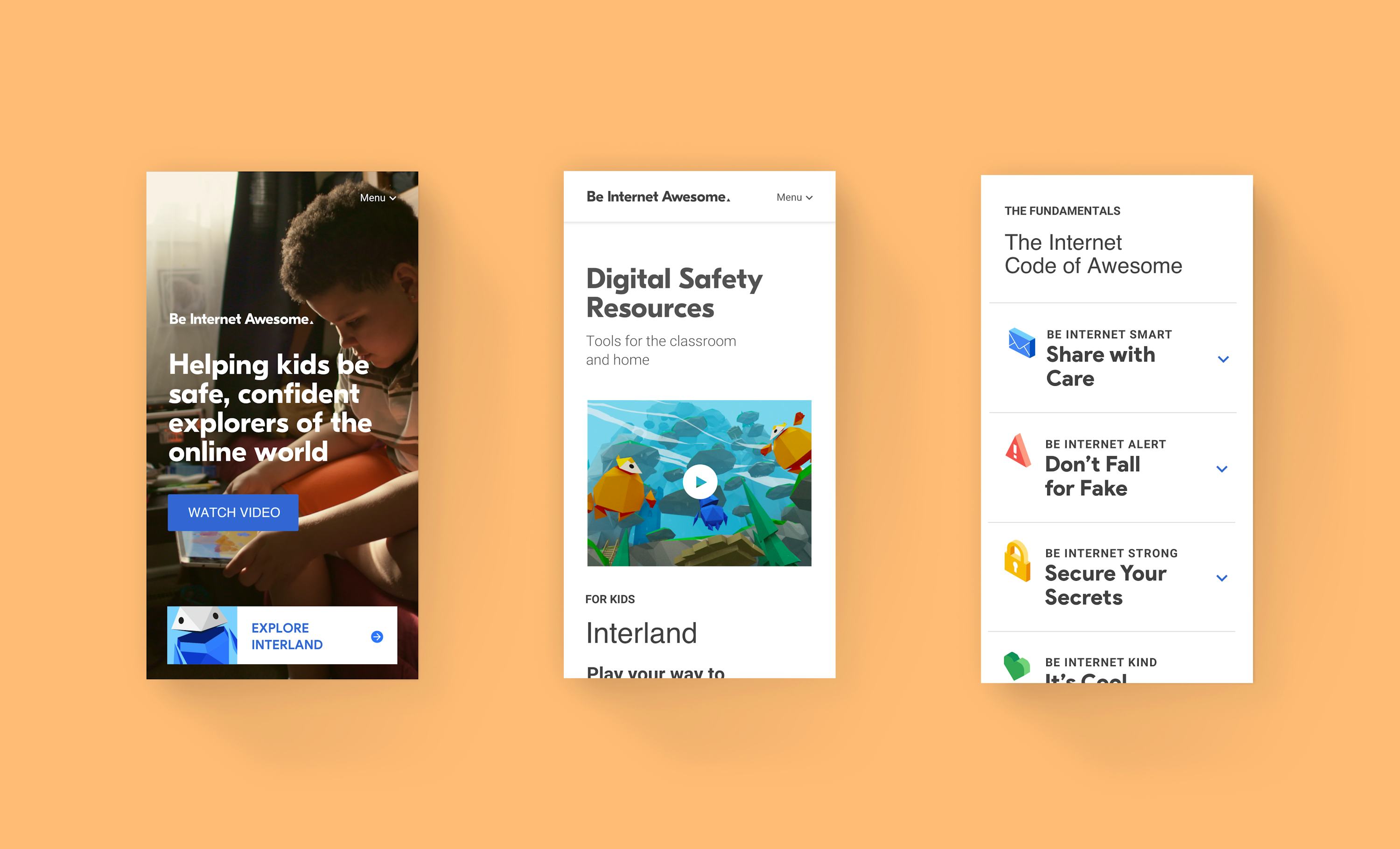 3 Google Interland mobile designs