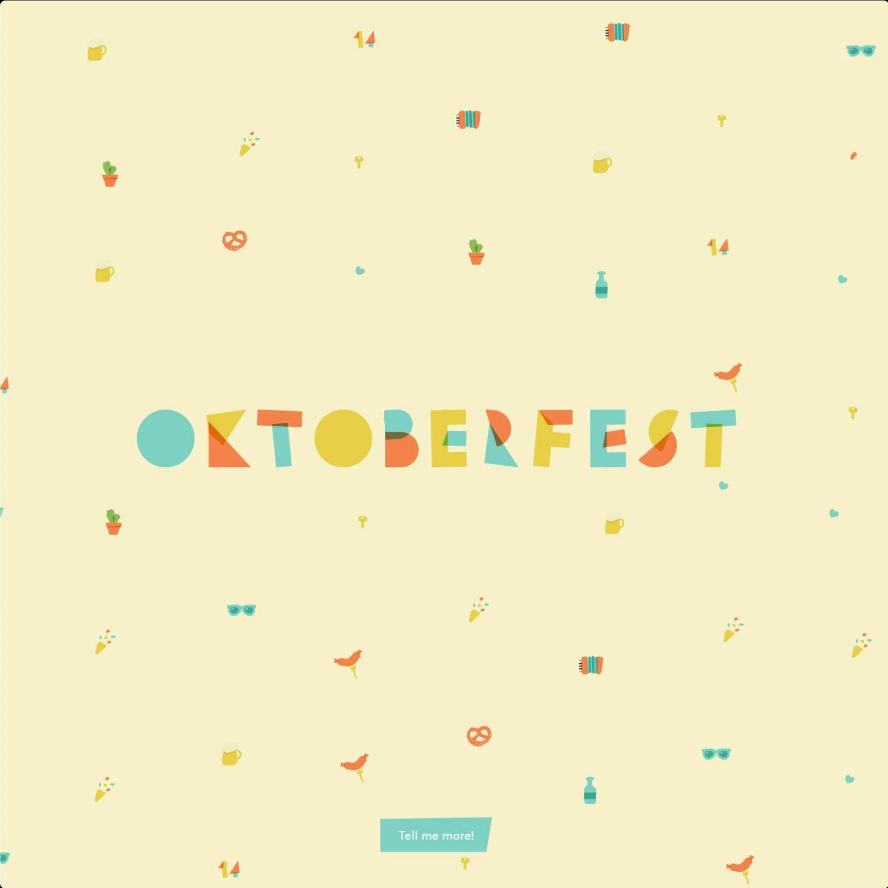 Oktoberfest web experience