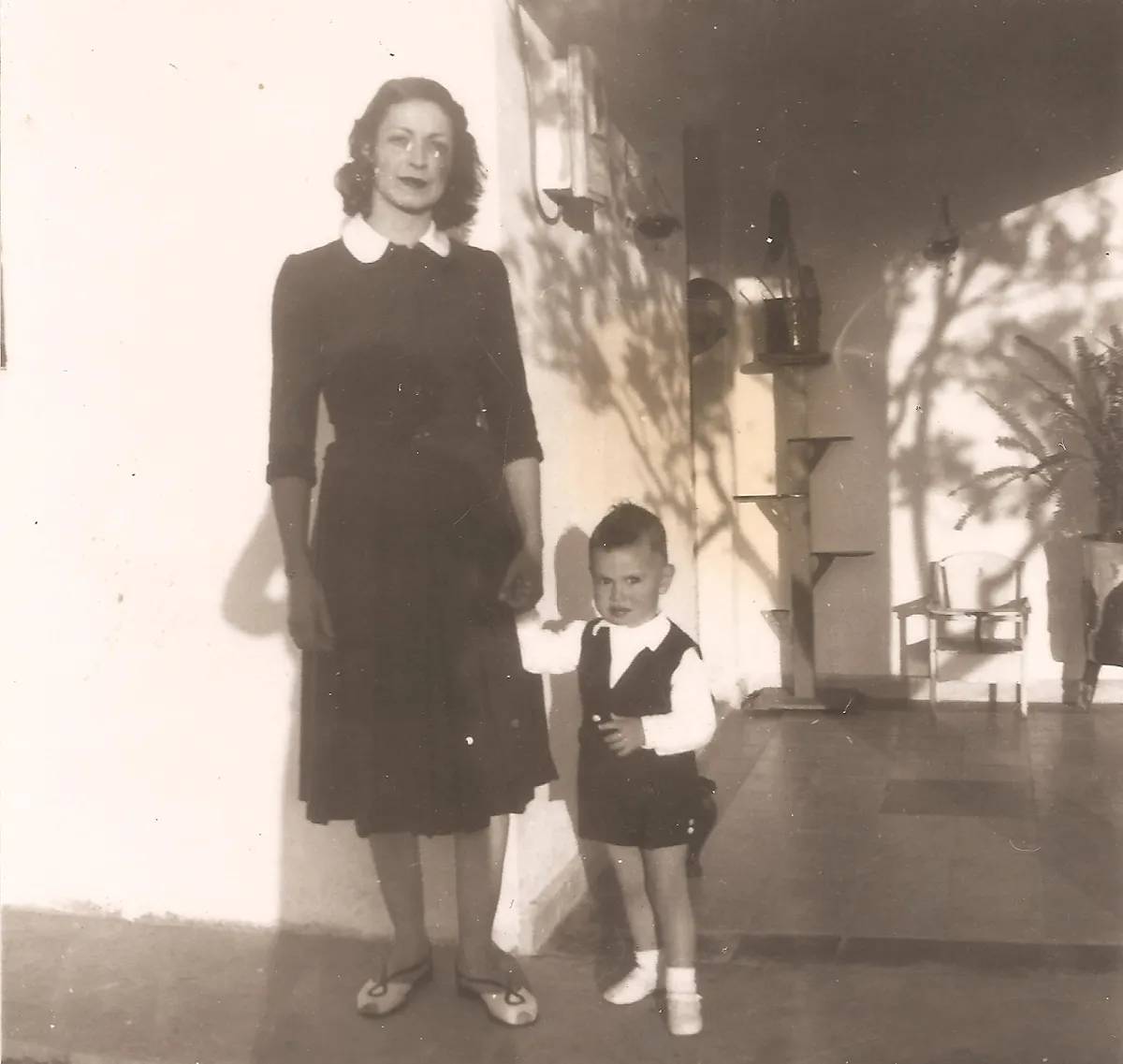 Raúl con su madre Elsa.