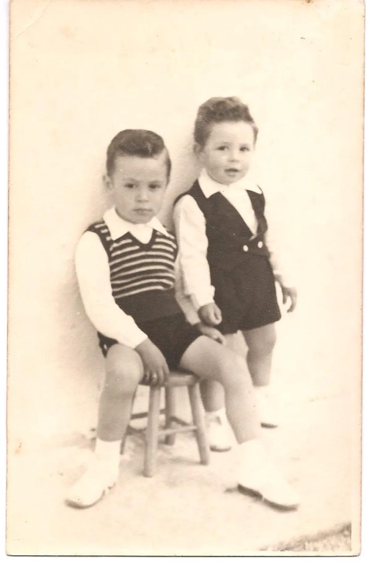 Raúl y su hermano Rubén.