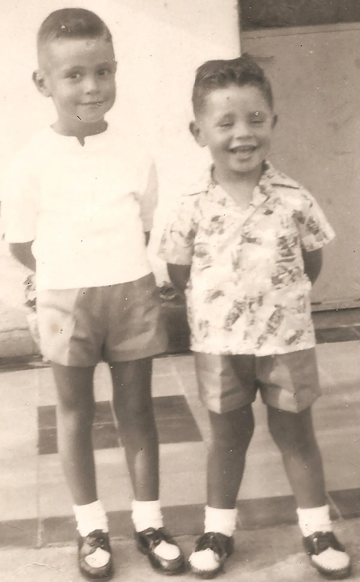 Raúl y su hermano Rubén.