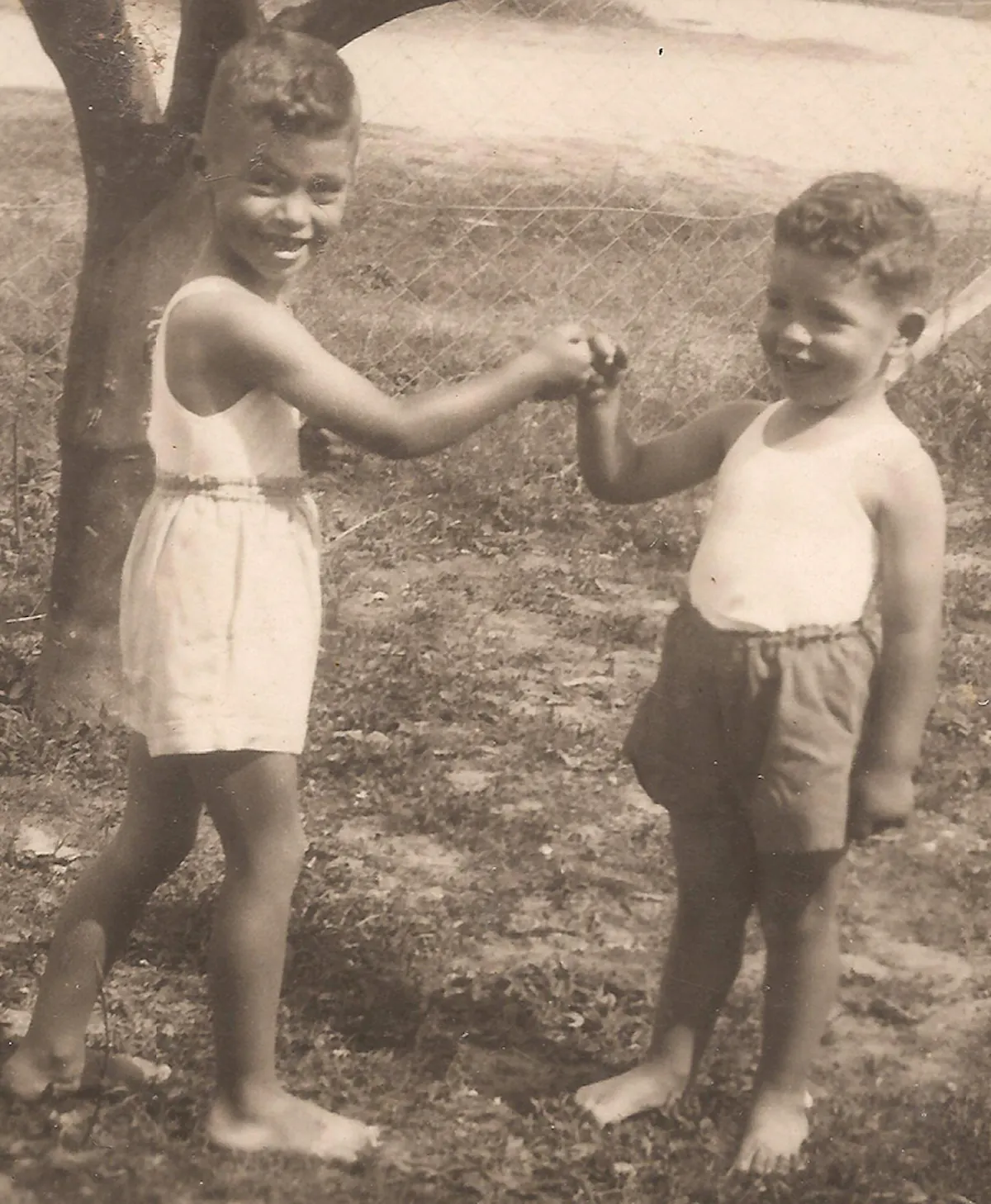 Raúl y su hermano Rubén.