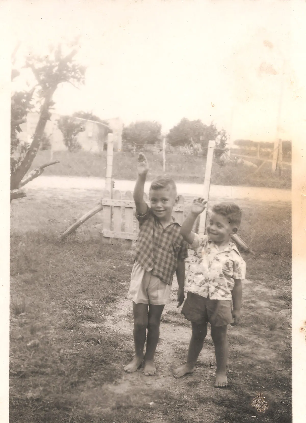 Raúl y su hermano Rubén.