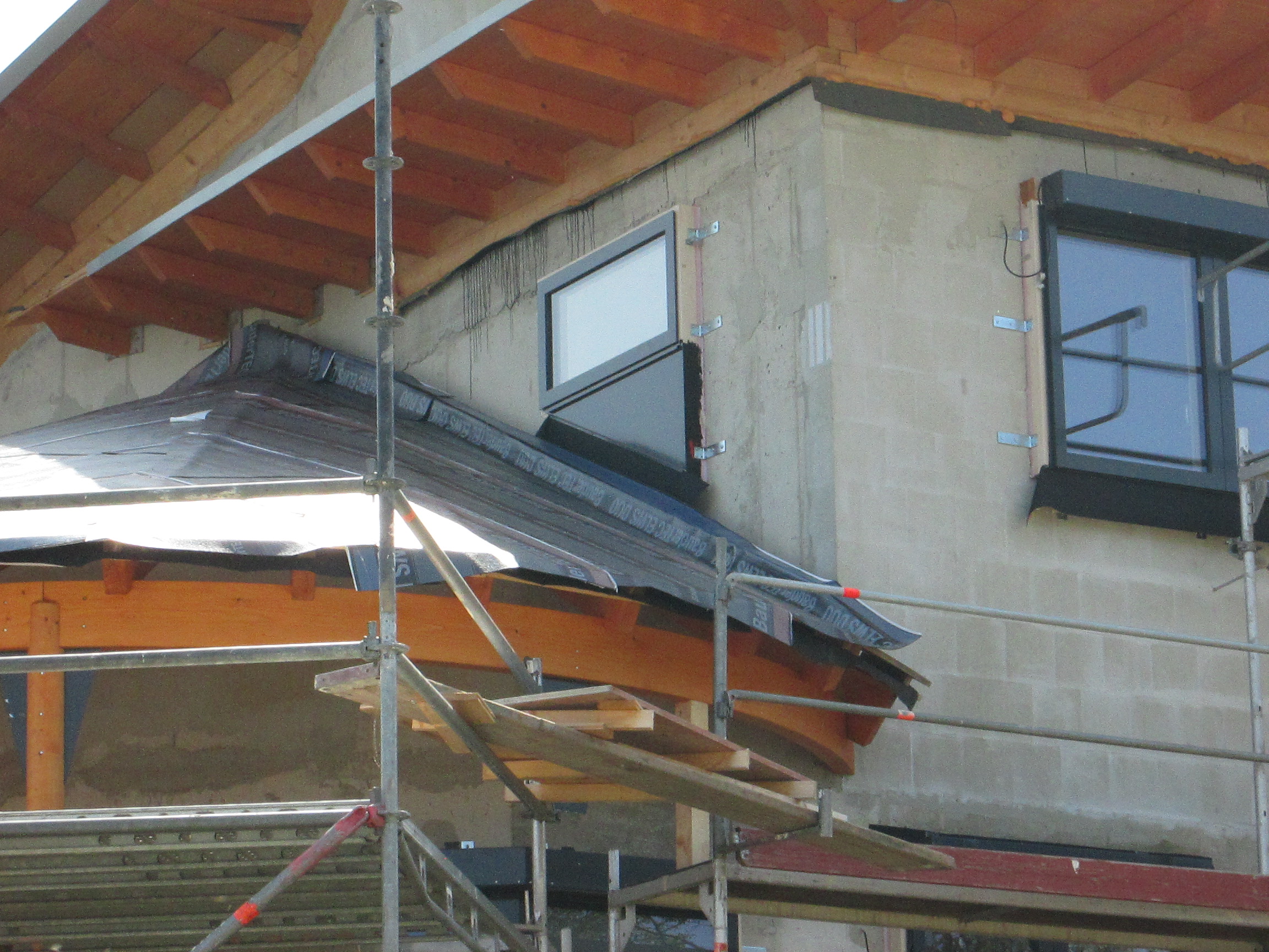 Vorwandmontage eines Passivhausfensters