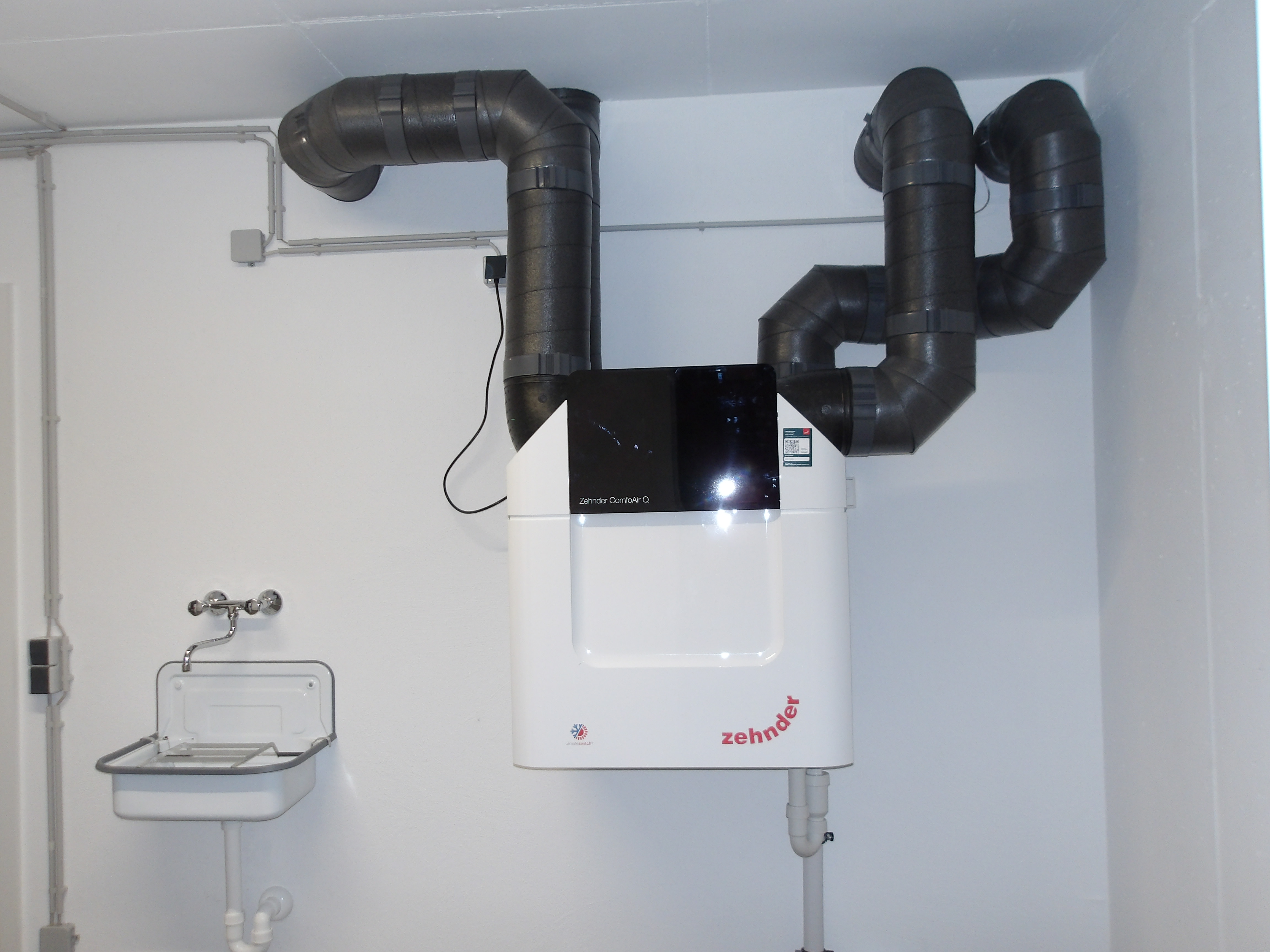 Zentrale Lüftungsanlage im Einfamilienhaus