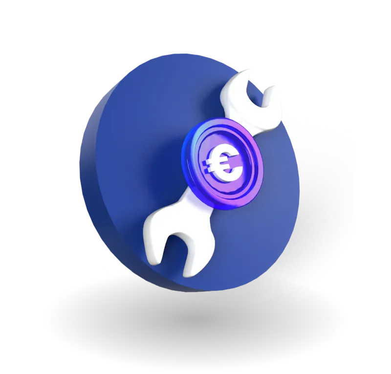 Icona 3D di 20bet che rappresenta scommesse e casino