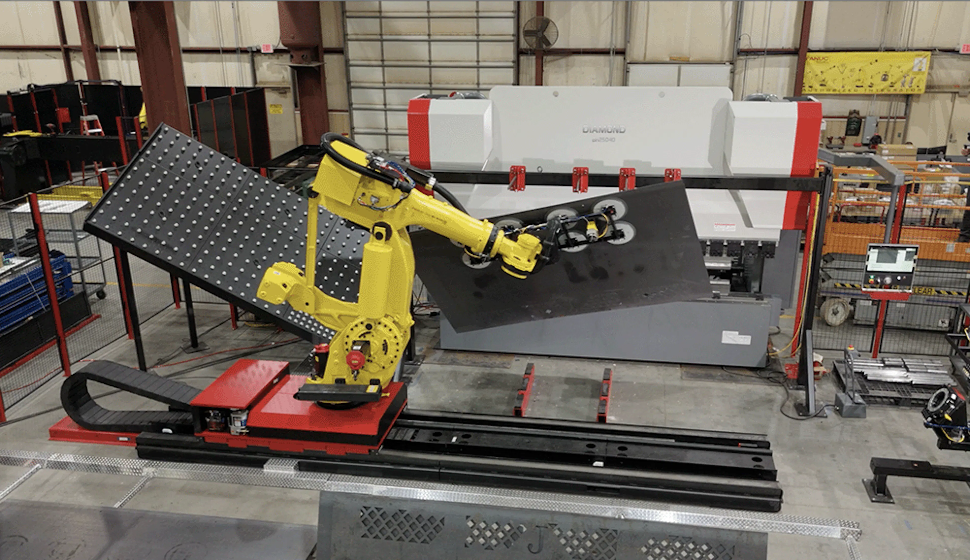 A robotic press brake system