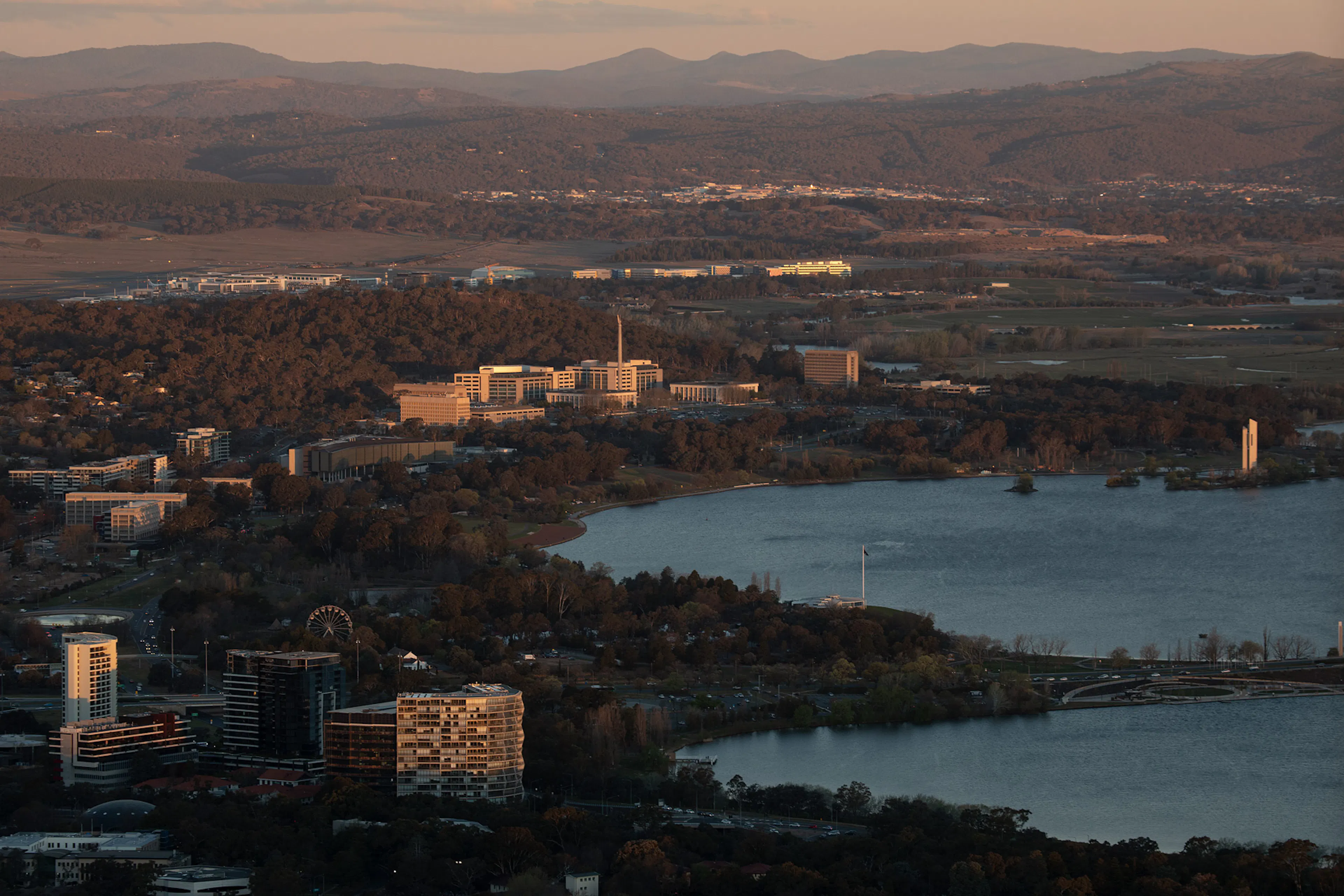 City of Canberra from the air