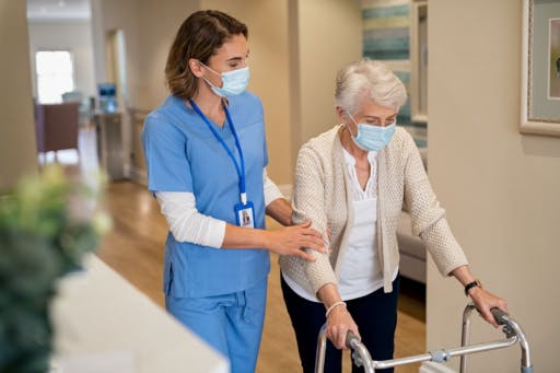 CNA Assisting Senior