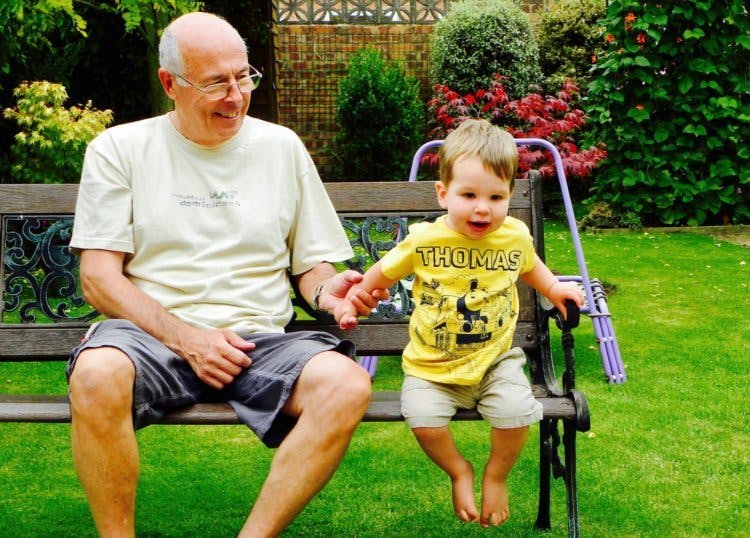 Grandpa with Grandchild