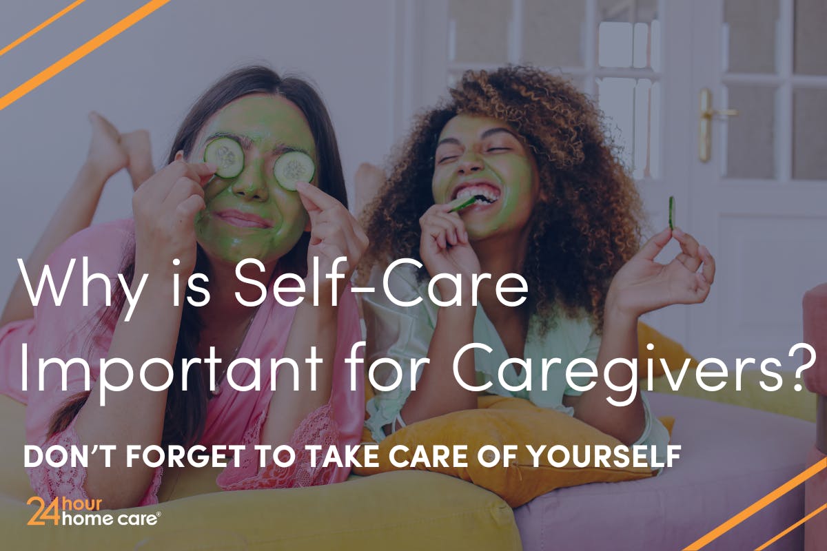 Two caregivers spend a day together practicing self-care.