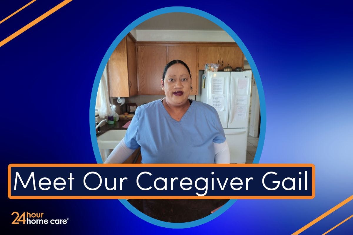 A photo of our caregiver featured in this article, Gail.