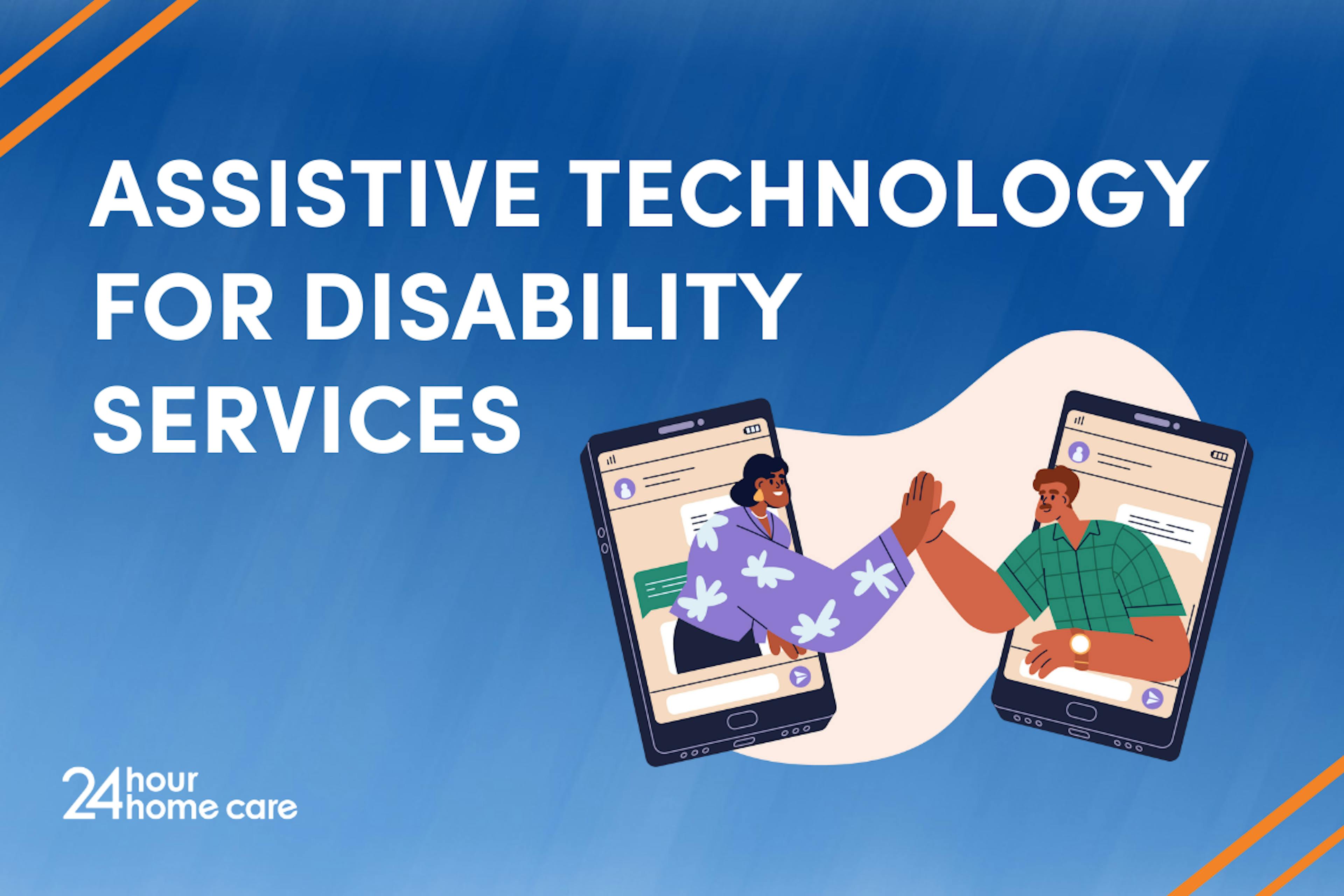 Illustration showing two people high fiving between their smartphones. 