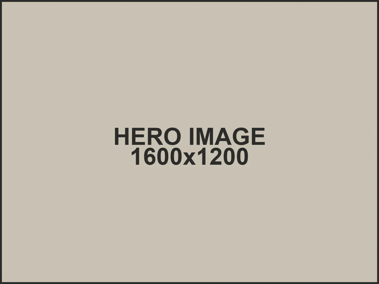 Placeholder hero image